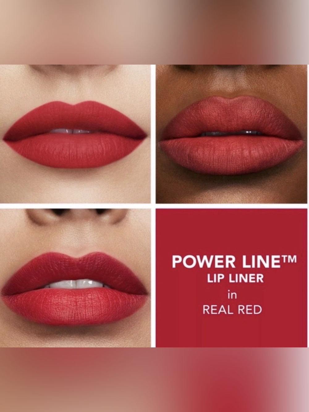Buxom Power Line Plumping Matte Lip Liner Crayon, Real Red (0.011 oz)
